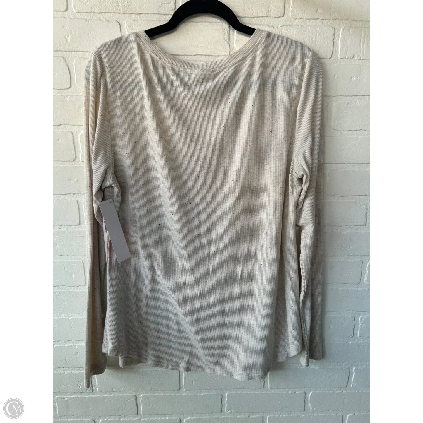 Top Long Sleeve By Cabi In Tan, Size: M
