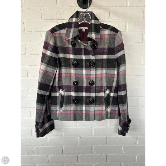 Coat Other By Cabi In Grey & Purple, Size: S