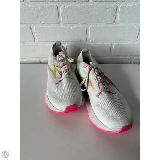 Shoes Athletic By Brooks In Pink & White, Size: 8.5