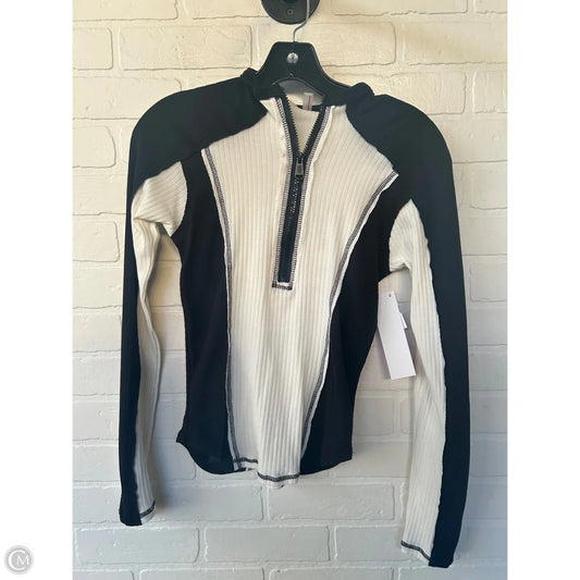 Top Long Sleeve By Free People In Black & Cream, Size: Xs
