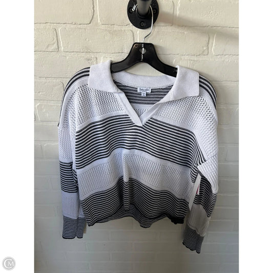 Sweater By Splendid In Grey & White, Size: Xs