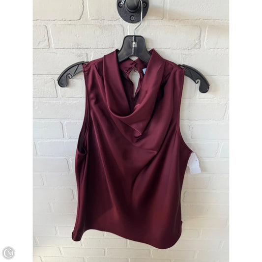 Blouse Sleeveless By Antonio Melani In Maroon, Size: L