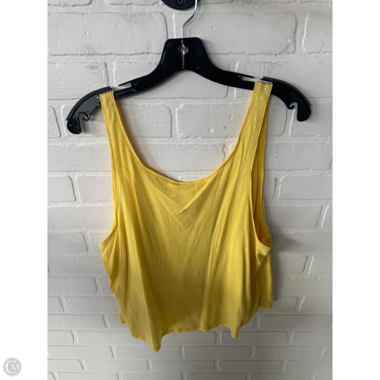 Tank Top By H&m In Yellow, Size: L
