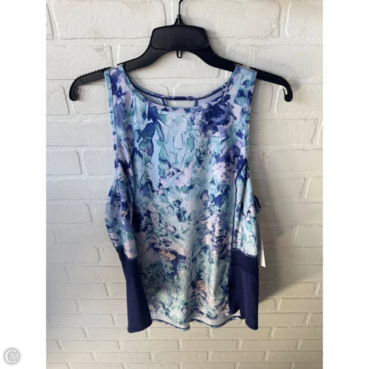 Athletic Tank Top By Tek Gear In Blue & White, Size: Xl