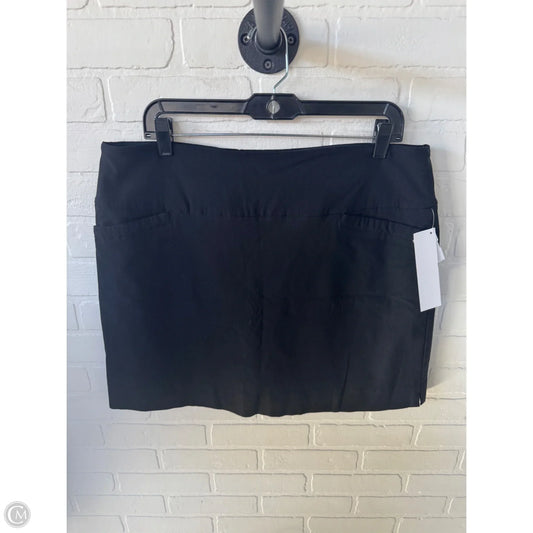 Skort By Sc & Co In Black, Size: 16