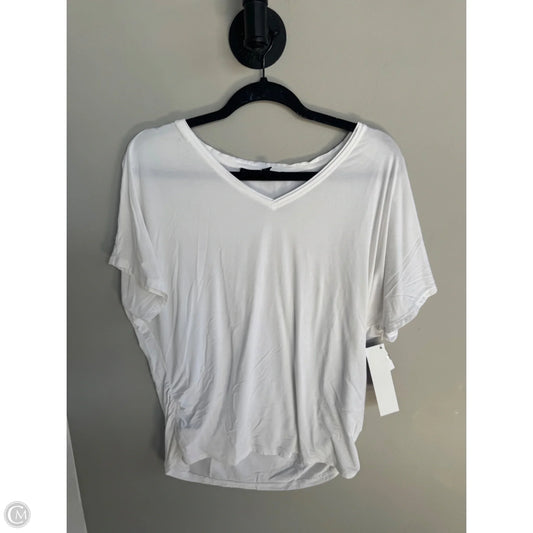 Top Short Sleeve Basic By White House Black Market In White, Size: M
