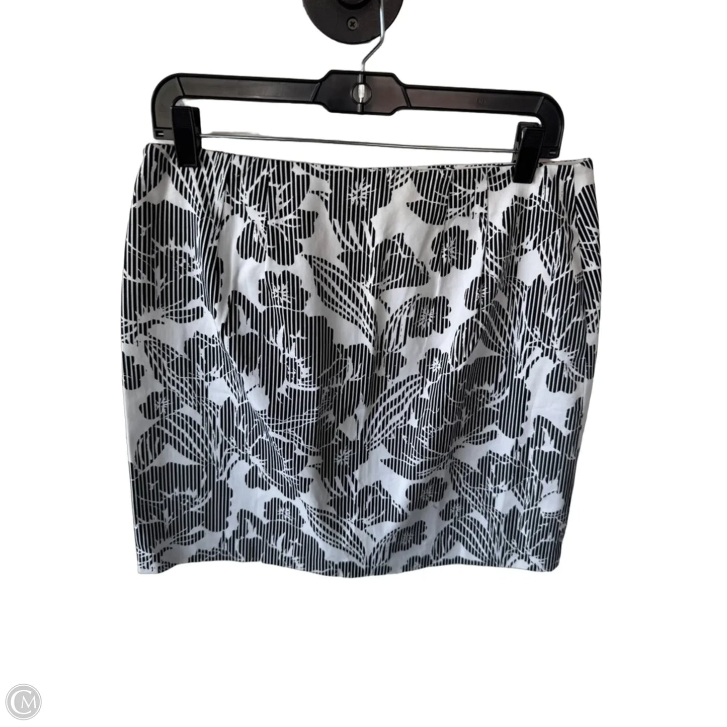 Skirt Mini & Short By Loft In Black & White, Size: 10