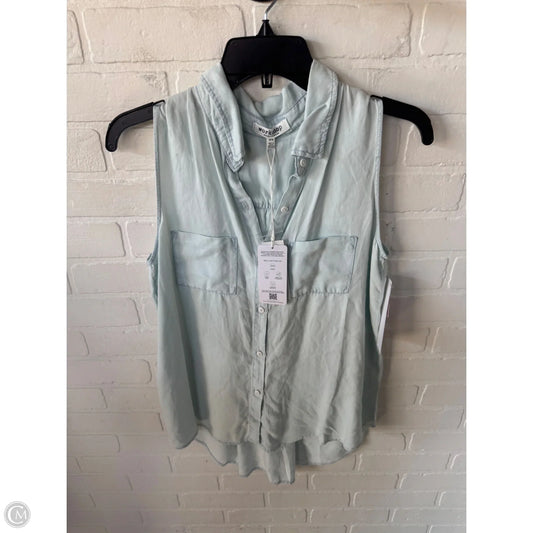 Top Sleeveless By Workshop In Blue, Size: M