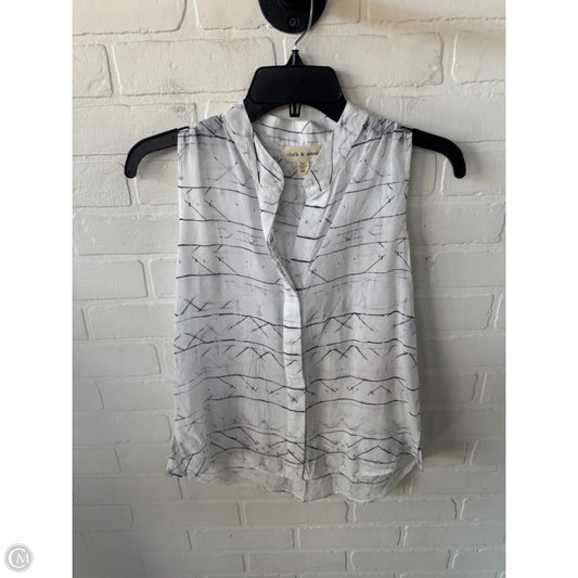 Top Sleeveless By Cloth & Stone In Purple & White, Size: Xs