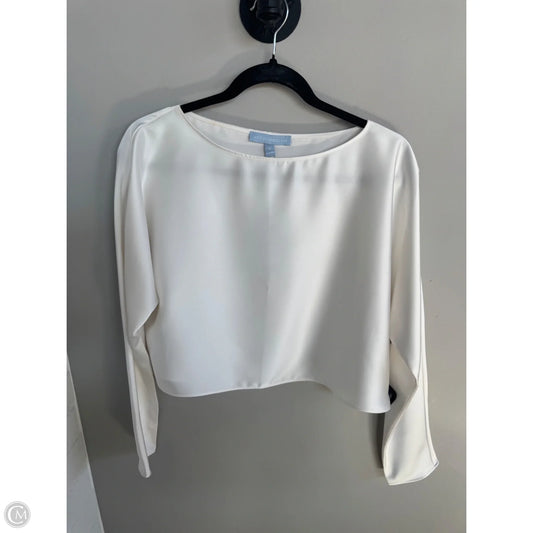 Blouse Long Sleeve By Antonio Melani In White, Size: S