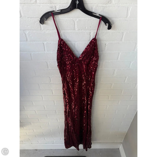 Dress Party Long By Lulus In Red, Size: S