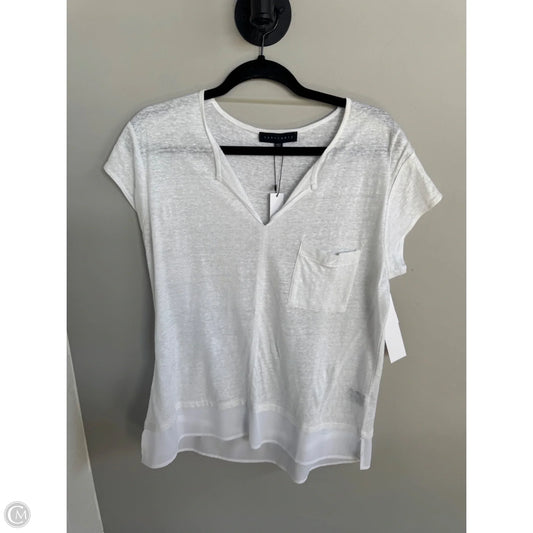 Top Short Sleeve By Sanctuary In Ivory, Size: L