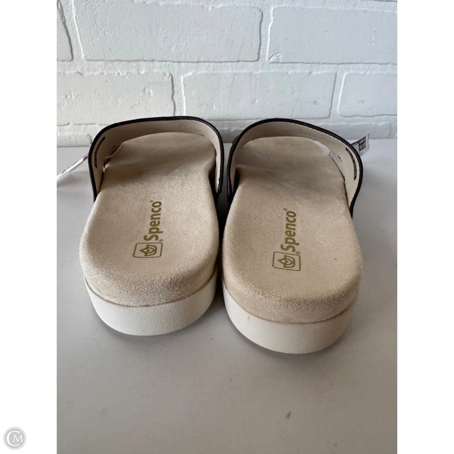 Sandals Flats By Spenco In Brown & Gold, Size: 8