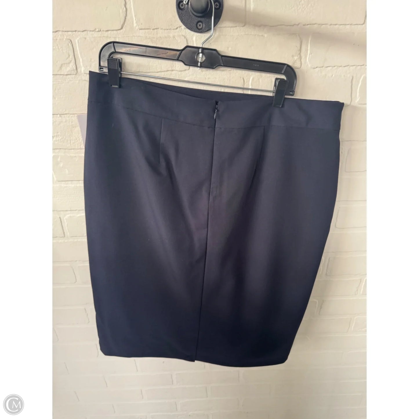 Skirt Midi By Liz Claiborne In Navy, Size: 14