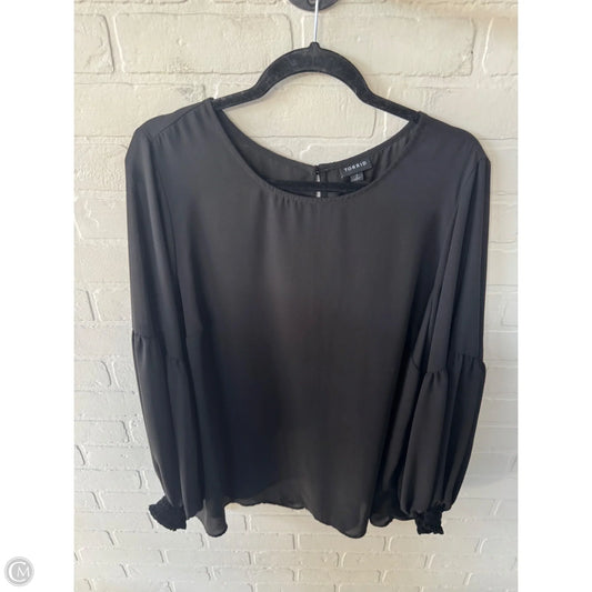 Blouse Long Sleeve By Torrid In Black, Size: 2x
