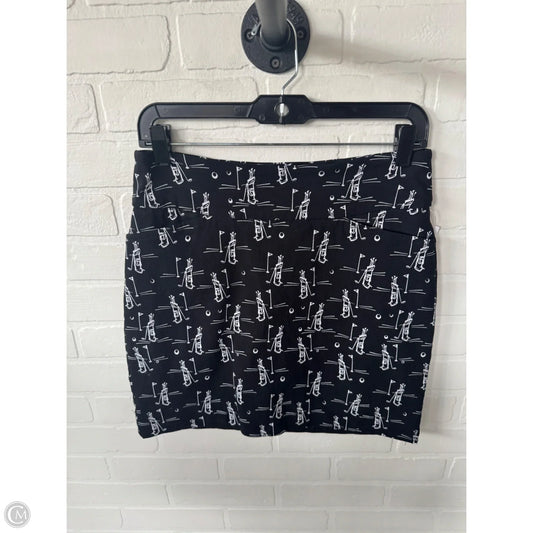 Athletic Skort By Clothes Mentor In Black & White, Size: 8