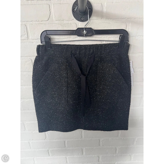 Skirt Mini & Short By Loft In Black & White, Size: 0p