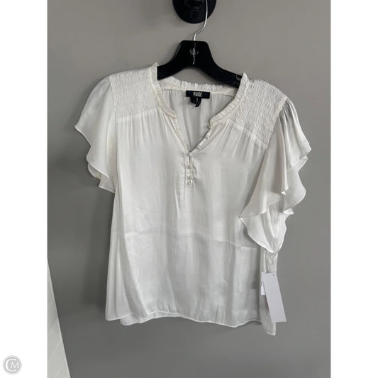 Blouse Sleeveless By Paige In White, Size: S