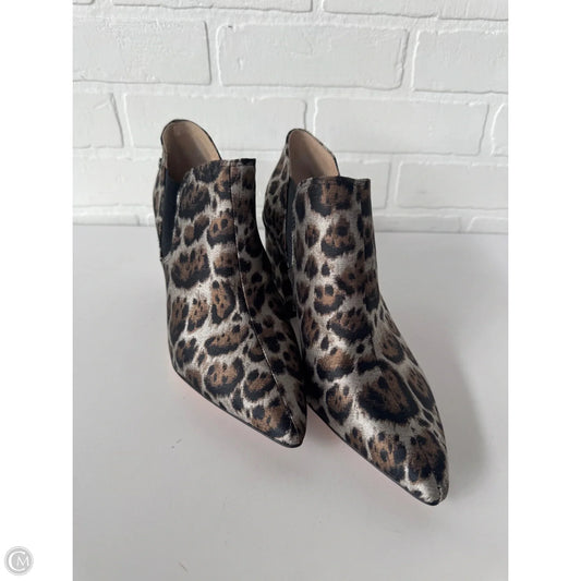 Boots Ankle Heels By Antonio Melani In Brown & Grey, Size: 7.5