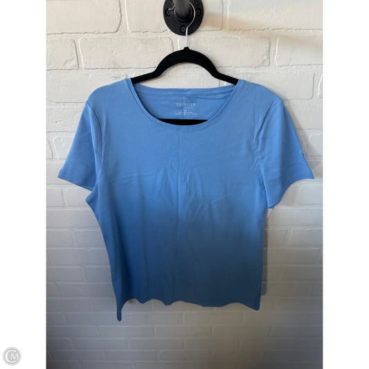 Top Short Sleeve Basic By Talbots In Blue, Size: Xl