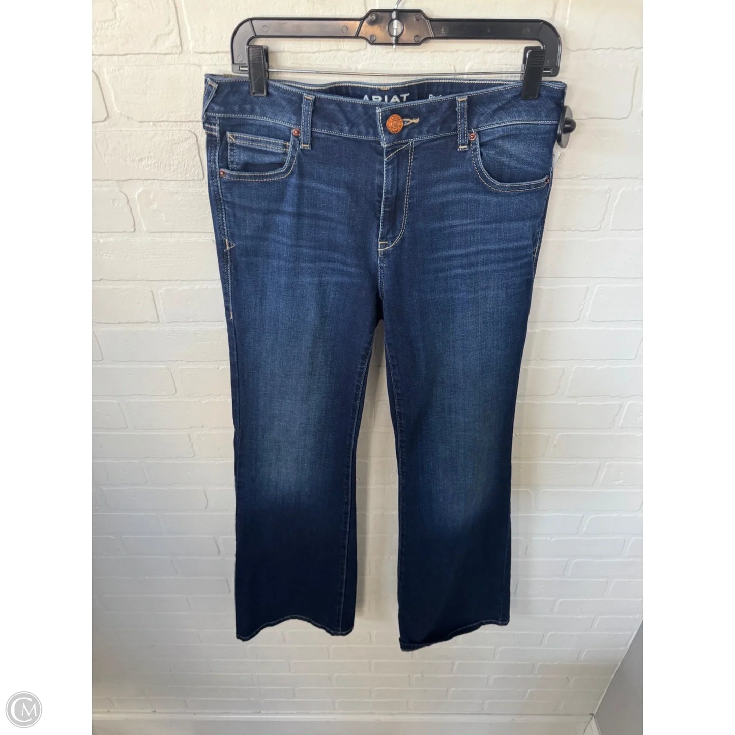 Jeans Flared By Ariat In Blue Denim, Size: 10