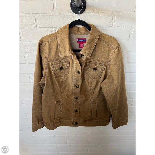 Jacket Denim By Westport In Brown Denim, Size: Xl