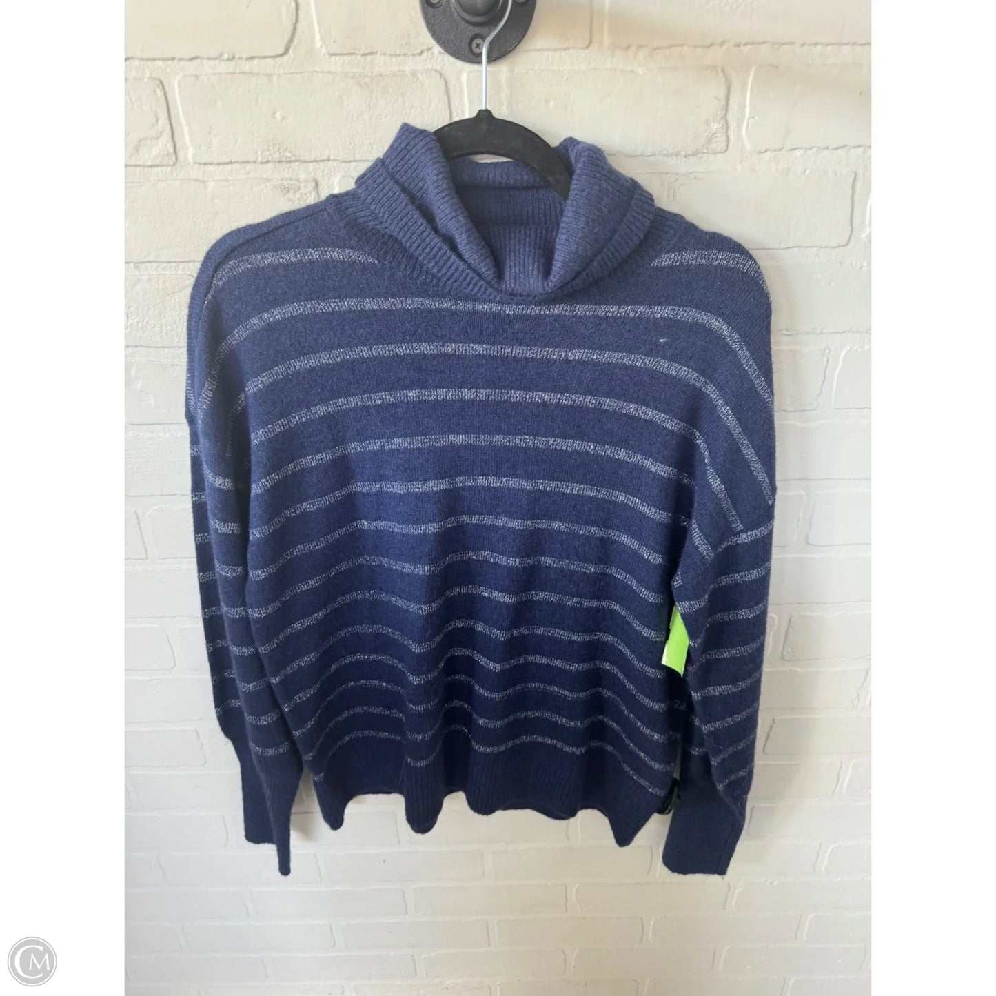 Sweater By Loft In Blue & Silver, Size: S