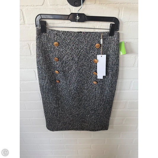 Skirt Mini & Short By Cmc In Black & Gold, Size: 8