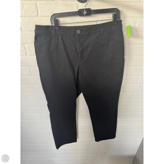 Jeans Straight By Cj Banks In Black Denim, Size: 16