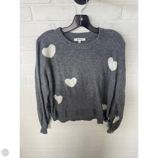 Sweater By Madewell In Grey & White, Size: Xs