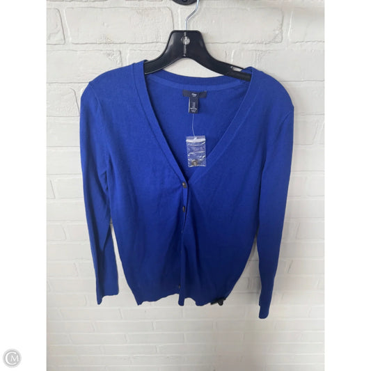 Sweater Cardigan By Gap In Blue, Size: S