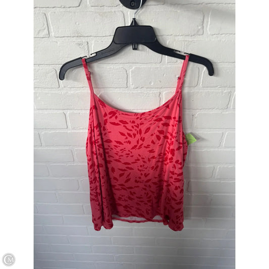 Top Sleeveless By Cabi In Pink & Red, Size: M