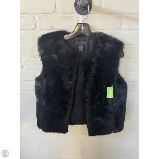 Vest Faux Fur & Sherpa By Limited In Black, Size: M