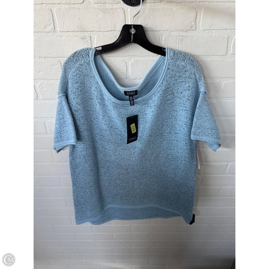 Sweater Short Sleeve By Jones New York In Blue, Size: Xl