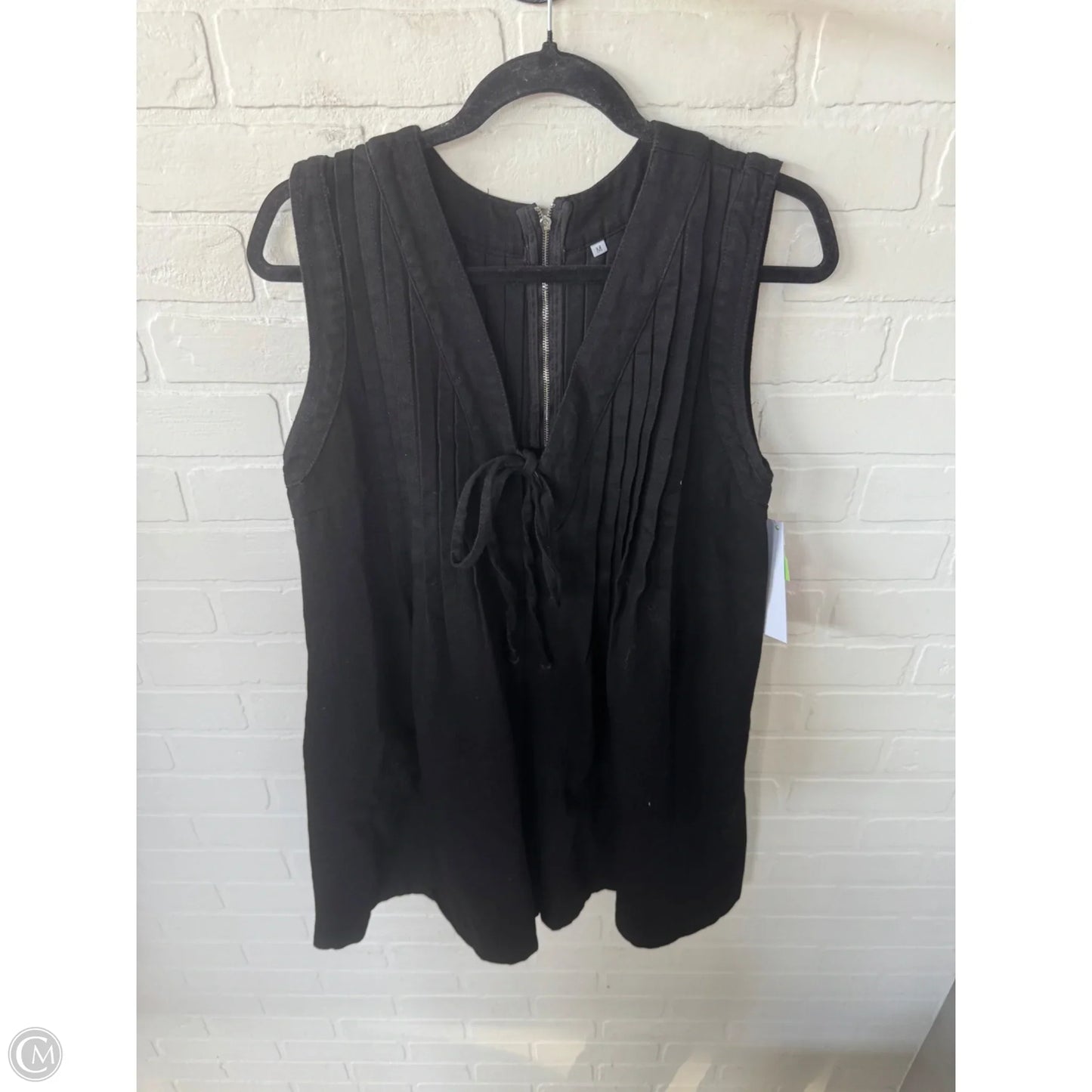 Romper By Clothes Mentor In Black Denim, Size: M