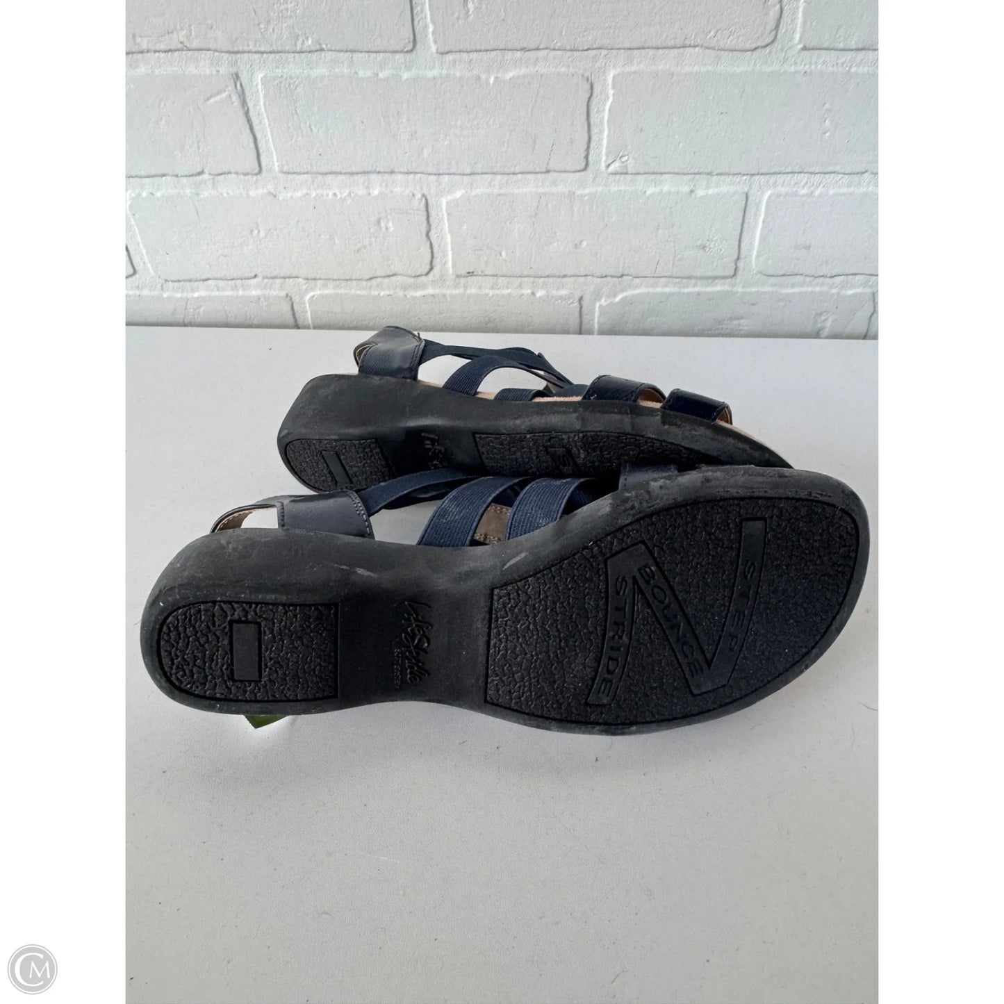Sandals Heels Block By Life Stride In Navy, Size: 5.5
