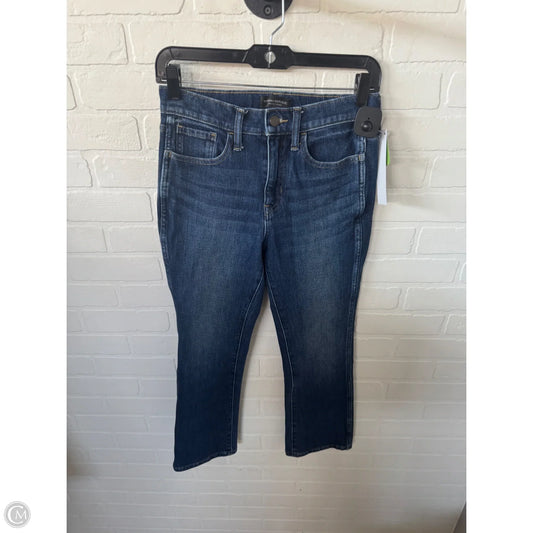 Jeans Cropped By Banana Republic In Blue Denim, Size: 2p