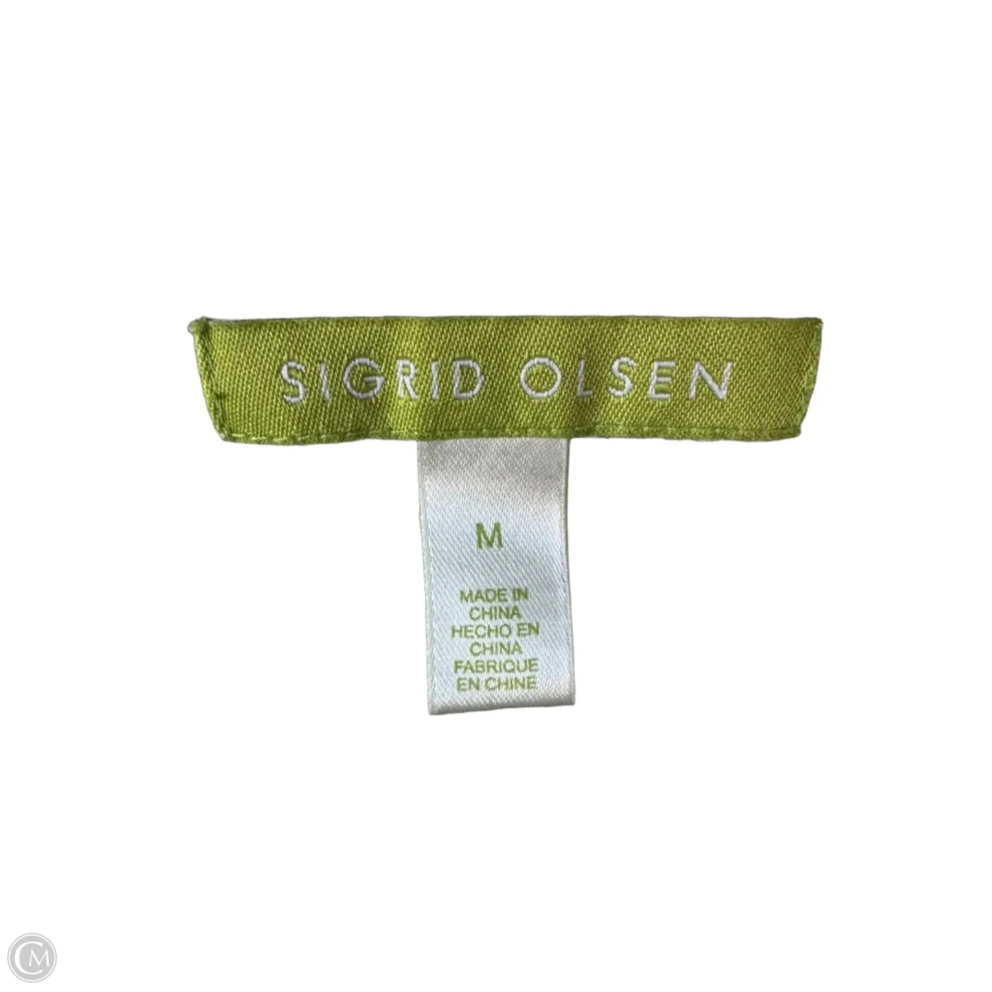 Sweater Short Sleeve By Sigrid Olsen In Green, Size: M