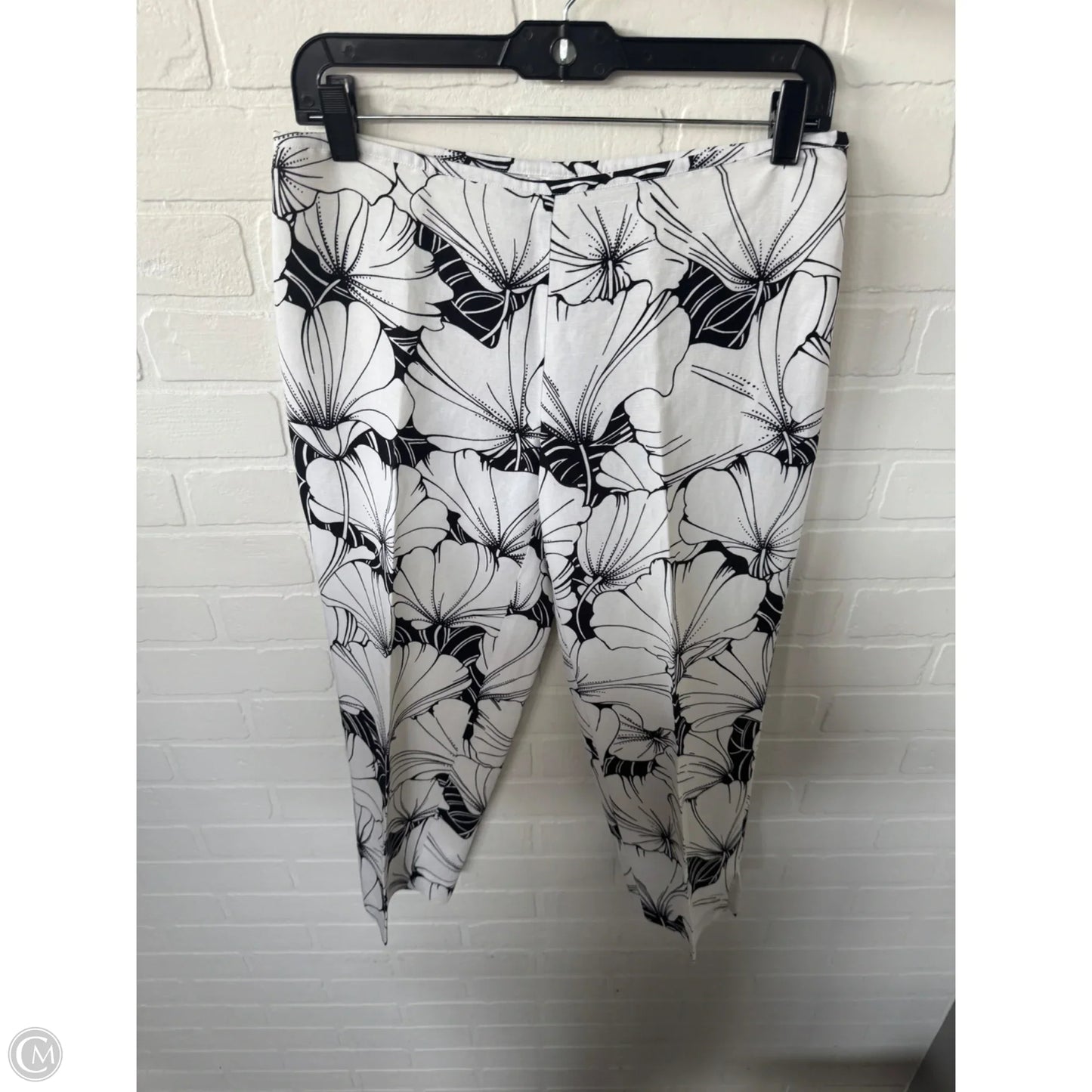 Capris By Loft In Black & White, Size: 4p