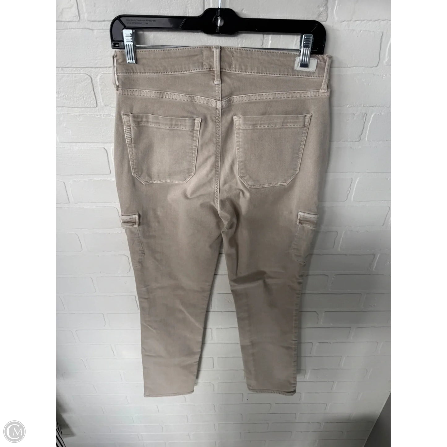Jeans Straight By Paige In Tan Denim, Size: 4