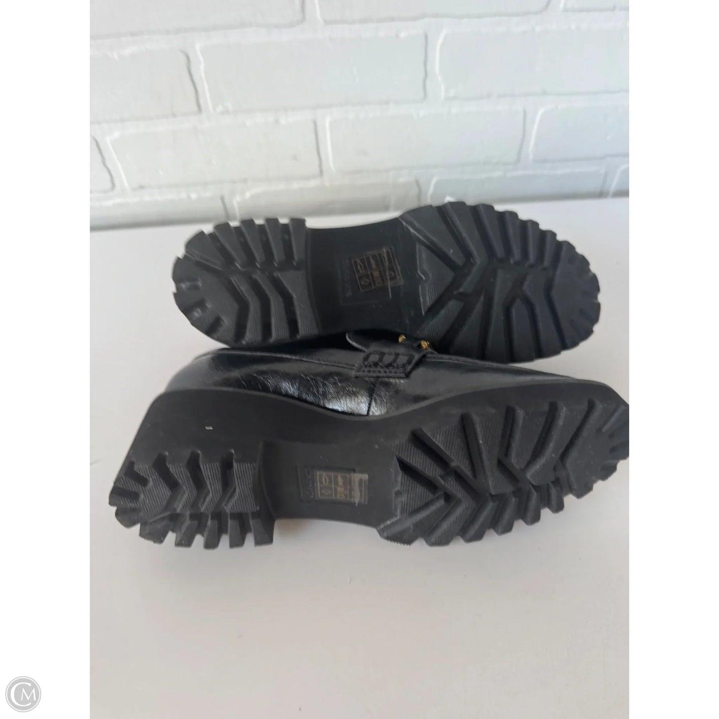 Shoes Heels Block By Dolce Vita In Black & Gold, Size: 8