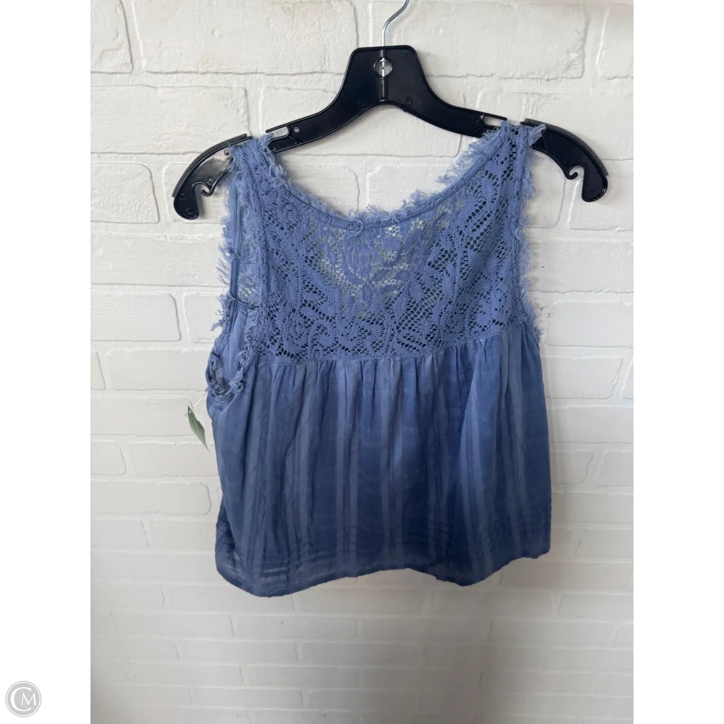 Top Sleeveless By Cmc In Blue, Size: M