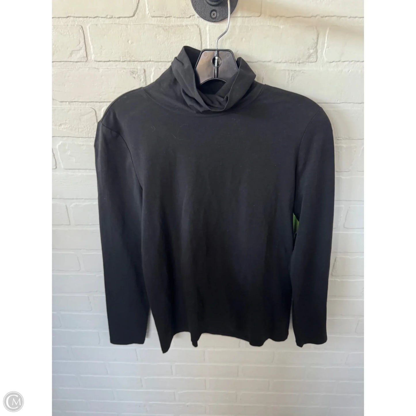 Top Long Sleeve Basic By Talbots In Black, Size: Mp