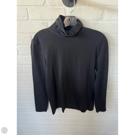 Top Long Sleeve Basic By Talbots In Black, Size: Mp
