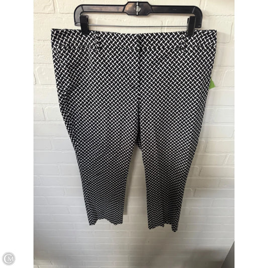 Capris By New York And Co In Black & White, Size: 16