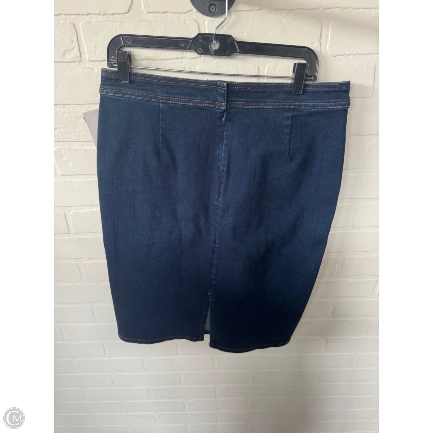 Skirt Midi By Lands End In Blue Denim, Size: 10