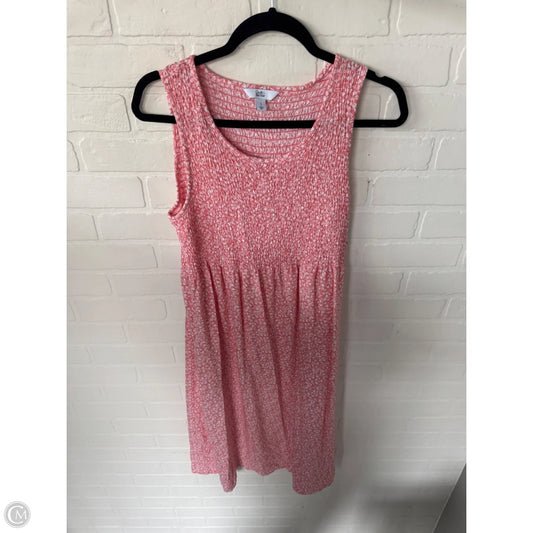 Dress Casual Midi By Croft And Barrow In Orange & White, Size: S