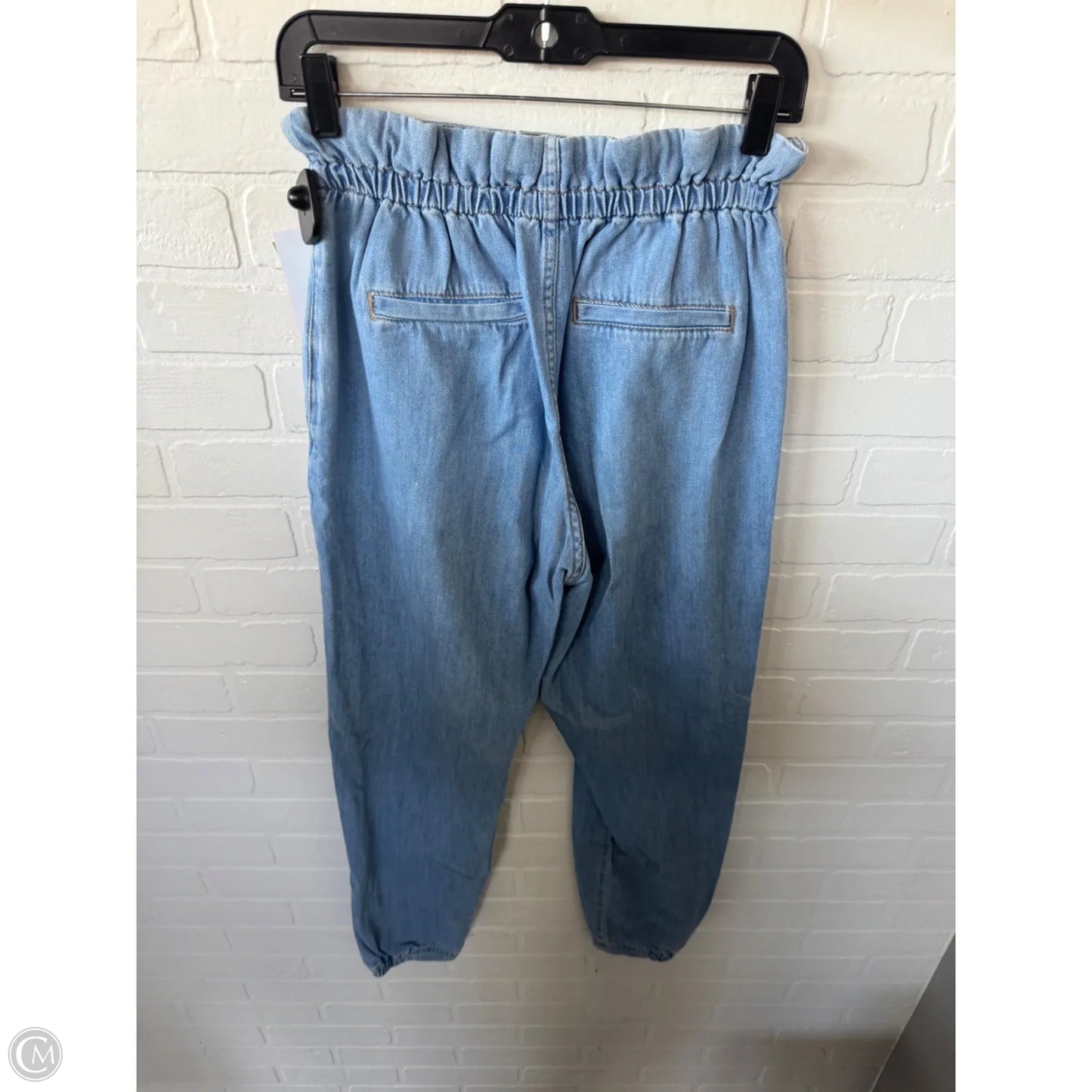 Jeans Straight By Zara In Blue Denim, Size: 4