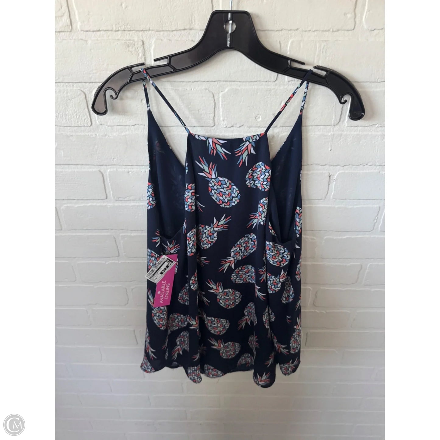 Blouse Sleeveless By Loft In Blue & Pink, Size: M