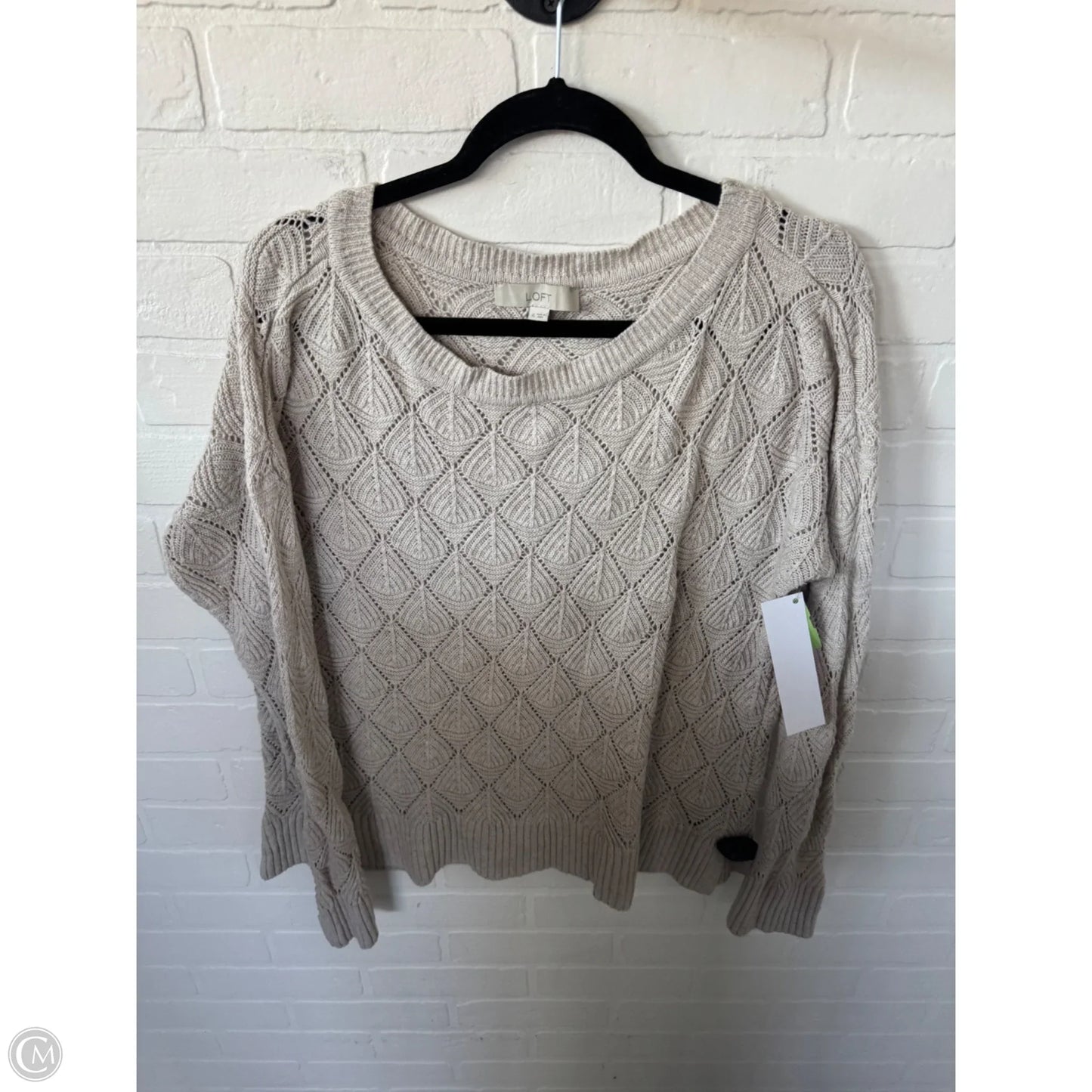 Sweater By Loft In Beige, Size: Xl
